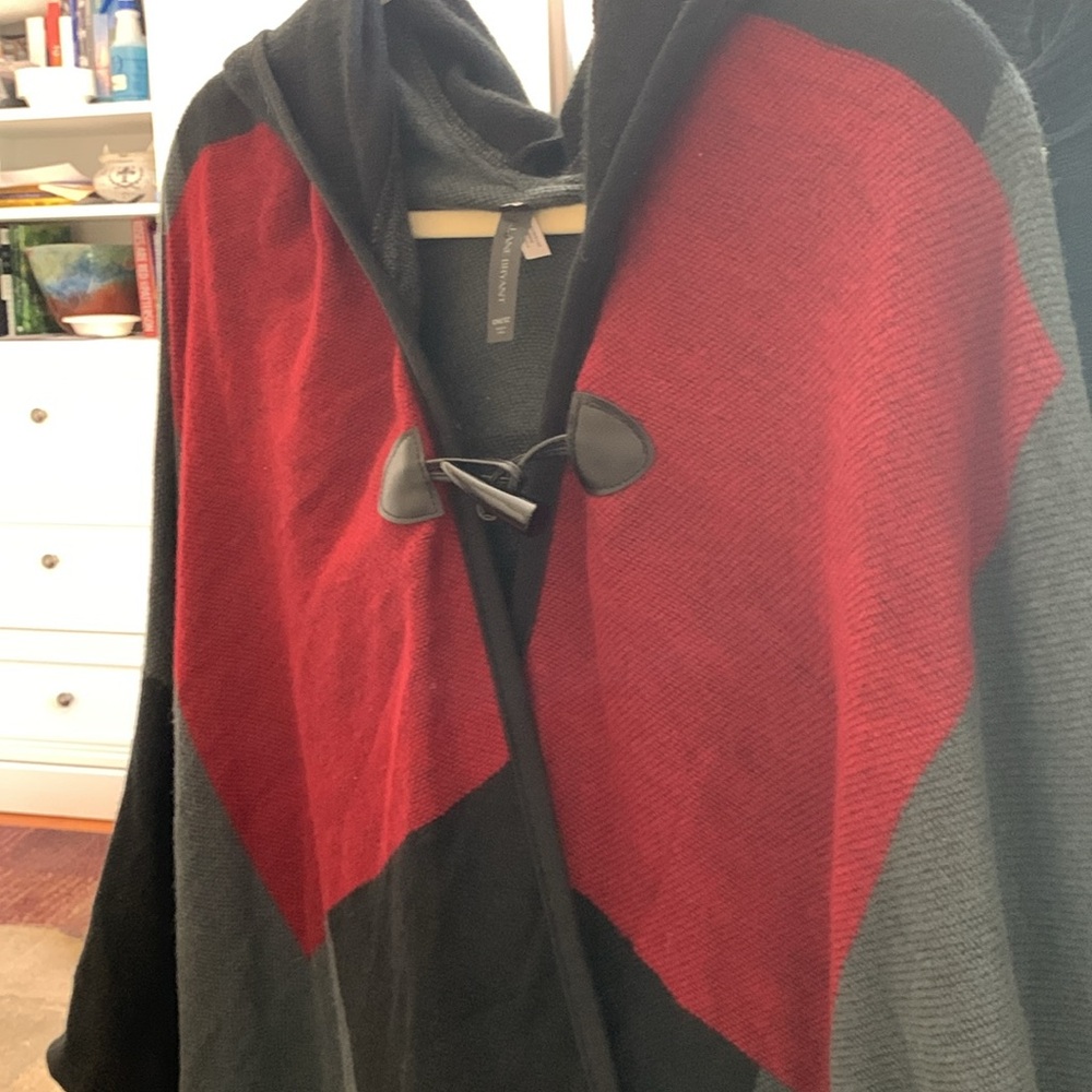 Lane Bryant Osfa Soft Hooded Block Color Ruana. S… - image 5